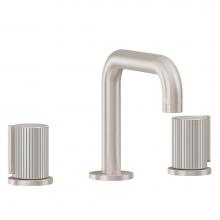 California Faucets 3902QPZBF-SN - 8'' Widespread Lavatory Faucet with Completely Finished ZeroDrain®