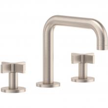 California Faucets 4002QXZBF-SN - 8'' Widespread Lavatory Faucet with Completely Finished ZeroDrain®