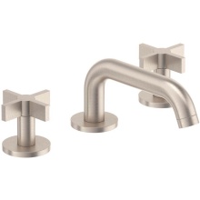California Faucets 4002XZBF-SN - 8'' Widespread Lavatory Faucet with Completely Finished ZeroDrain®