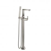California Faucets 7711-H77.20-RBZ - Modern Single Hole Floor Mount Tub Filler