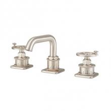 California Faucets 8502WZBF-RBZ - Widespread Low Spout with ZeroDrain Upgrade - Blade Handle