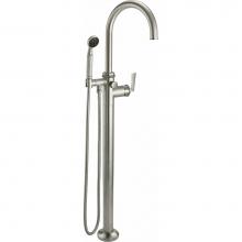 California Faucets 8611.20-PC - Single Hole Floor Mount Tub Filler