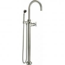 California Faucets 8611B.20-PC - Single Hole Floor Mount Tub Filler