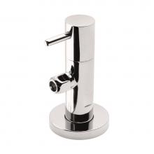 California Faucets 9004-30XF-SN - Deluxe Angle Stop With Flange And Decorative Handle