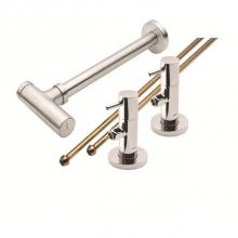 California Faucets 9834-60-MWHT - Deluxe Angle Stop Kit for Pedestals