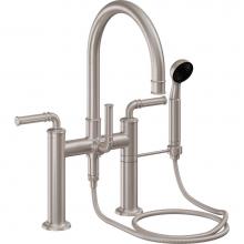 California Faucets C108-ETD.20-PC - Deck Mount Tub Filler with Handshower