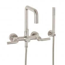 California Faucets 1206-45.20-RBZ - Contemporary Wall Mount Tub Filler