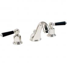 California Faucets 3502-ADCZB-BLK - Art Deco Colection - Classic Moderne 8'' Widespread Lavatory Faucet with ZeroDrain