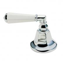 California Faucets H-46-PLEV-WHT - 46 Series Porcelain Lever Handle Option