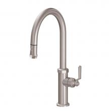 California Faucets K81-100-BL-MOB - Pull-Down Kitchen Faucet - High Spoutwith Ball Lever Handle