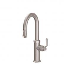 California Faucets K81-101-BL-MOB - Pull-Down Prep/Bar Faucetwith Ball Lever Handle