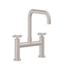 California Faucets K51-123-45X-PC - Bridge Kitchen Faucet - Quad Spout