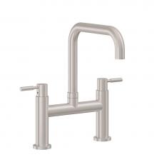 California Faucets K51-123-62-PC - Bridge Kitchen Faucet - Quad Spout