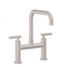 California Faucets K51-123-66-PC - Bridge Kitchen Faucet - Quad Spout