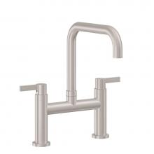 California Faucets K51-123-E3-PC - Bridge Kitchen Faucet - Quad Spout