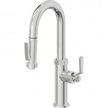California Faucets K81-101SQ-BL-PC - Pull-Down Prep/Bar Faucet with Squeeze Sprayer
