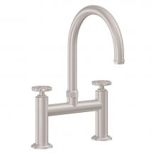 California Faucets K81-120-WH-PC - Bridge Kitchen Faucet - Arc Spout
