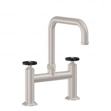 California Faucets K81-123-BWH-PC - Bridge Kitchen Faucet - Quad Spout