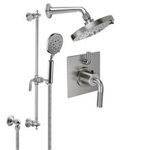 California Faucets KT03-30K.20-RBZ - Descanso Styletherm 1/2'' Thermostatic Shower System with Hand Shower Slide Bar