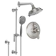 California Faucets KT03-33.25-RBZ - Montecito Styletherm 1/2'' Thermostatic Shower System with Hand Shower Slide Bar