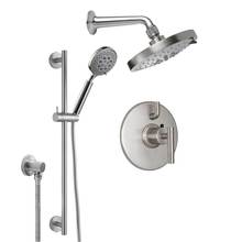 California Faucets KT03-66.20-RBZ - Tiburon Styletherm 1/2'' Thermostatic Shower System with Hand Shower Slide Bar