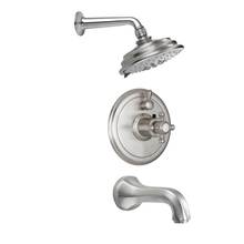 California Faucets KT04-47.20-RBZ - Monterey  Styletherm 1/2'' Thermostatic Shower System with Shower Head and Tub Spout