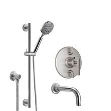 California Faucets KT06-66.18-RBZ - Tiburon Styletherm 1/2'' Thermostatic Shower System with Hand Shower Slide Bar and Tub S