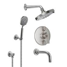 California Faucets KT07-66.25-RBZ - Tiburon Styletherm 1/2'' Thermostatic Shower System with Hand Shower Hook and Tub Spout