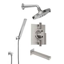 California Faucets KT07-77.18-RBZ - Morro Bay Styletherm 1/2'' Thermostatic Shower System with Hand Shower Hook and Tub Spou
