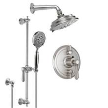 California Faucets KT13-33.25-RBZ - Montecito Styletherm 1/2'' Thermostatic Shower System with Showerhead and Hand Shower on