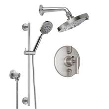 California Faucets KT13-66.18-RBZ - Tiburon Styletherm 1/2'' Thermostatic Shower System with Showerhead and Hand Shower on S