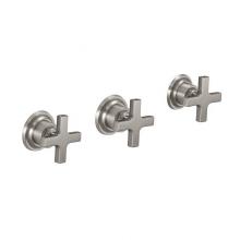 California Faucets TO-4503XL-MOB - 3 Handle Tub and Shower Trim Only