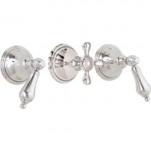 California Faucets TO-5503L-MWHT - 3 Handle Tub and Shower Trim Only