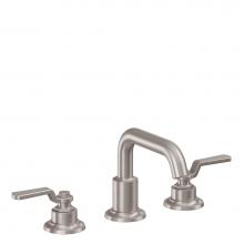 California Faucets TO-8008WB-PC - Roman Tub Trim Set with Blue Wheel