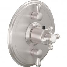 California Faucets TO-TH2L-60-MWHT - StyleTherm® Trim Only with Dual Volume Control