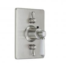California Faucets TO-THC2L-35-MOB - StyleTherm ® Trim Only with Dual Volume Control