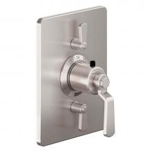 California Faucets TO-THC2L-80-MOB - StyleTherm ® Trim Only with Dual Volume Control - Ball Lever Handle