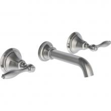 California Faucets TO-V6402-7-WHT - Two Handle Lavatory Wall Faucet Trim Only