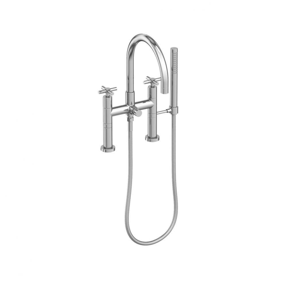 Exposed Tub & Hand Shower Set - Deck Mount