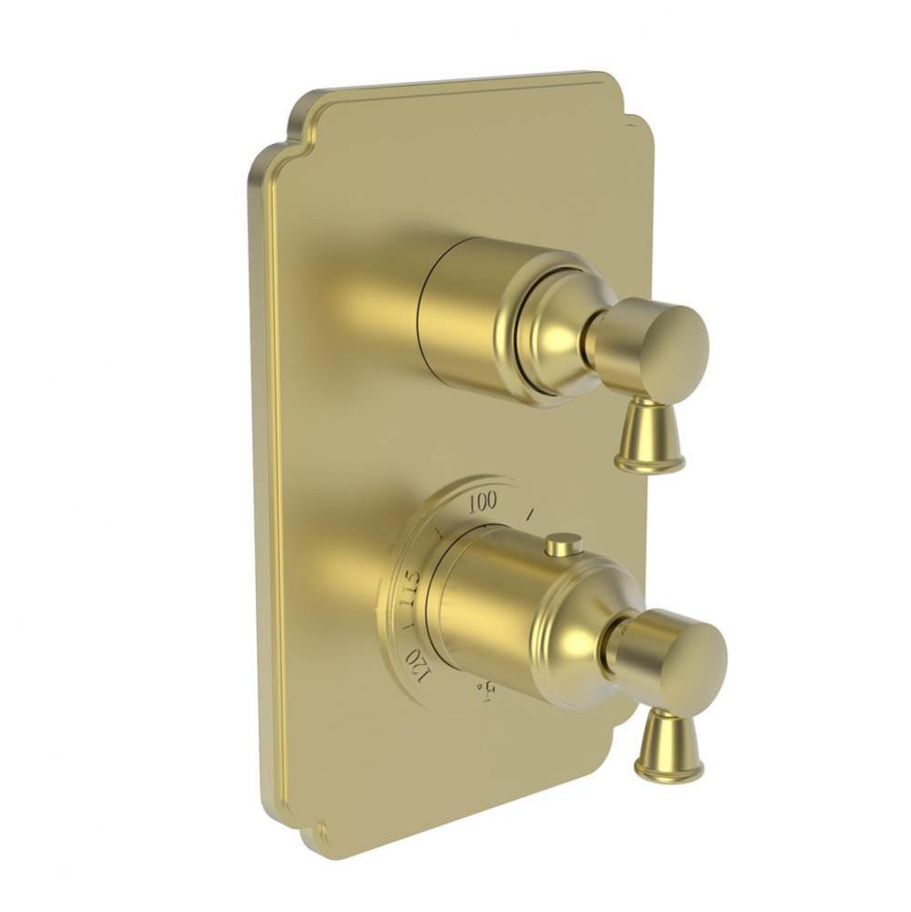 Metropole 1/2'' Square Thermostatic Trim Plate with Handle