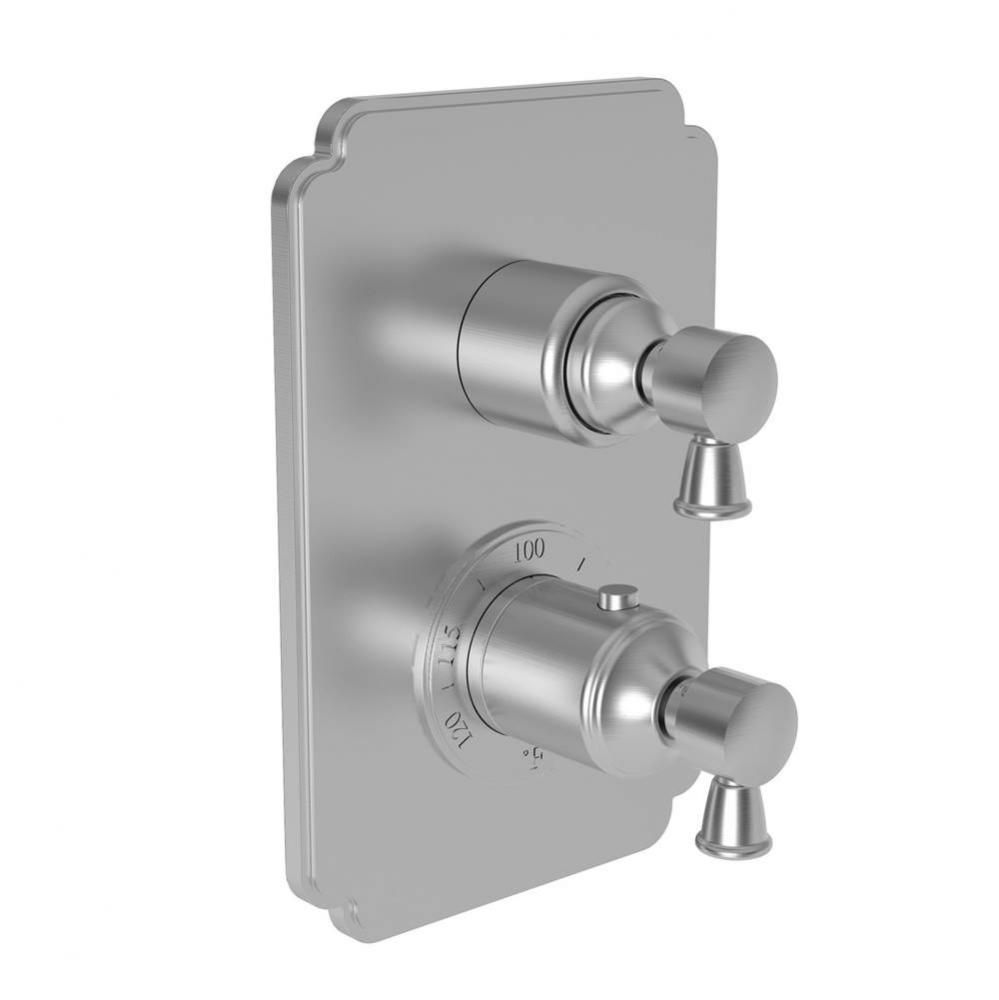 Metropole 1/2'' Square Thermostatic Trim Plate with Handle