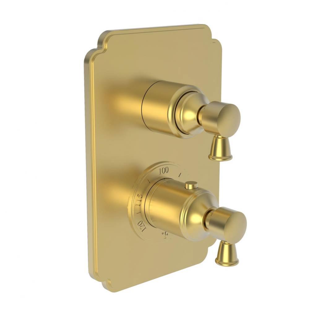 Metropole 1/2'' Square Thermostatic Trim Plate with Handle