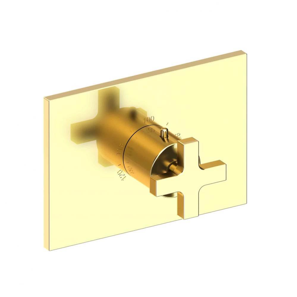Secant 3/4'' Rectangular Thermostatic Trim Plate with Handle