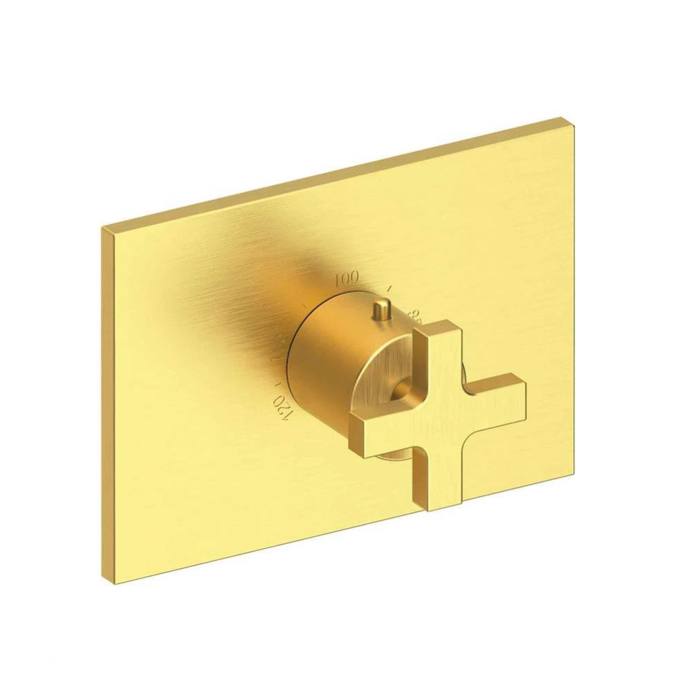 Secant 3/4'' Rectangular Thermostatic Trim Plate with Handle