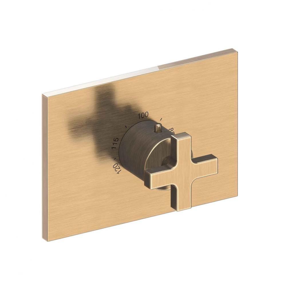 Secant 3/4'' Rectangular Thermostatic Trim Plate with Handle