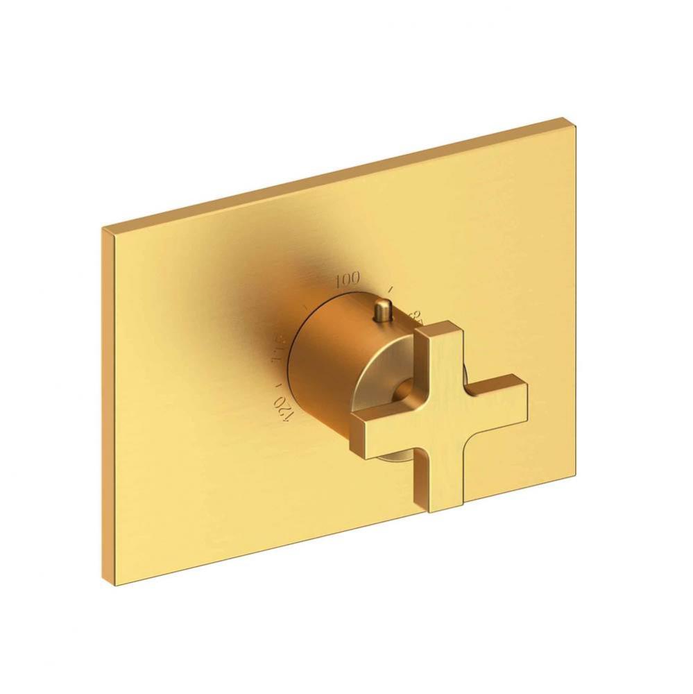 Secant 3/4'' Rectangular Thermostatic Trim Plate with Handle