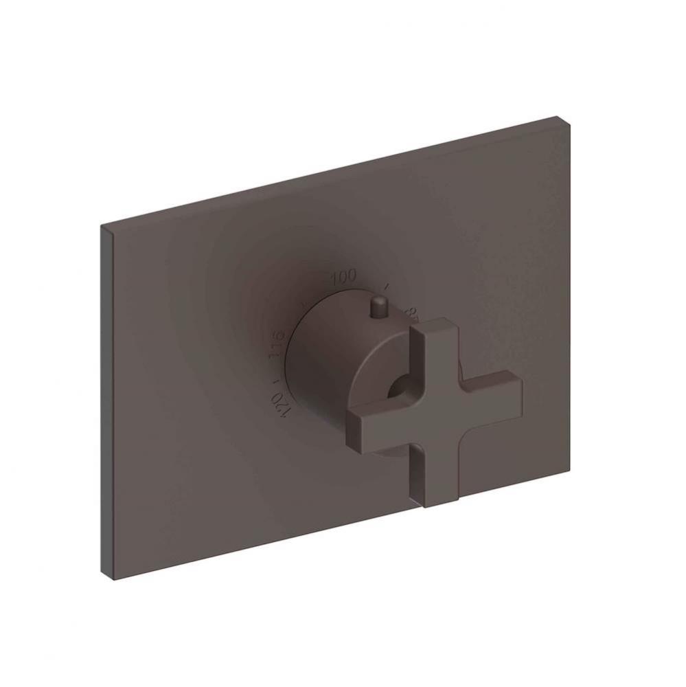 Secant 3/4'' Rectangular Thermostatic Trim Plate with Handle