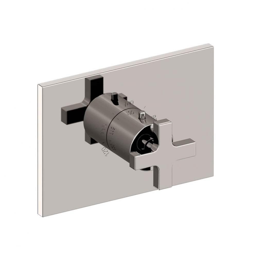 Secant 3/4'' Rectangular Thermostatic Trim Plate with Handle
