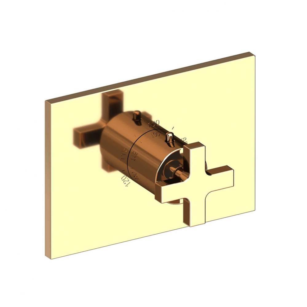 Secant 3/4'' Rectangular Thermostatic Trim Plate with Handle
