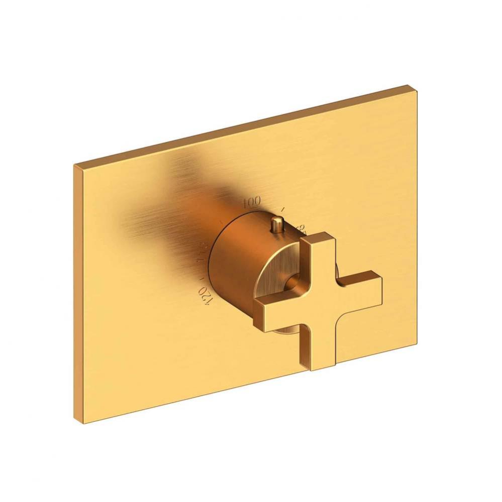 Secant 3/4'' Rectangular Thermostatic Trim Plate with Handle